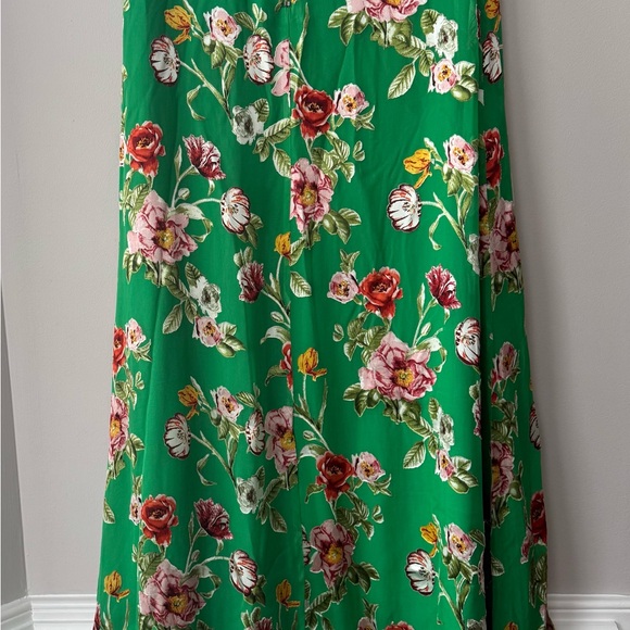 NWT Alice+Olivia Women’s Maxi Skirt Floral Green Size 4 - Picture 4 of 7